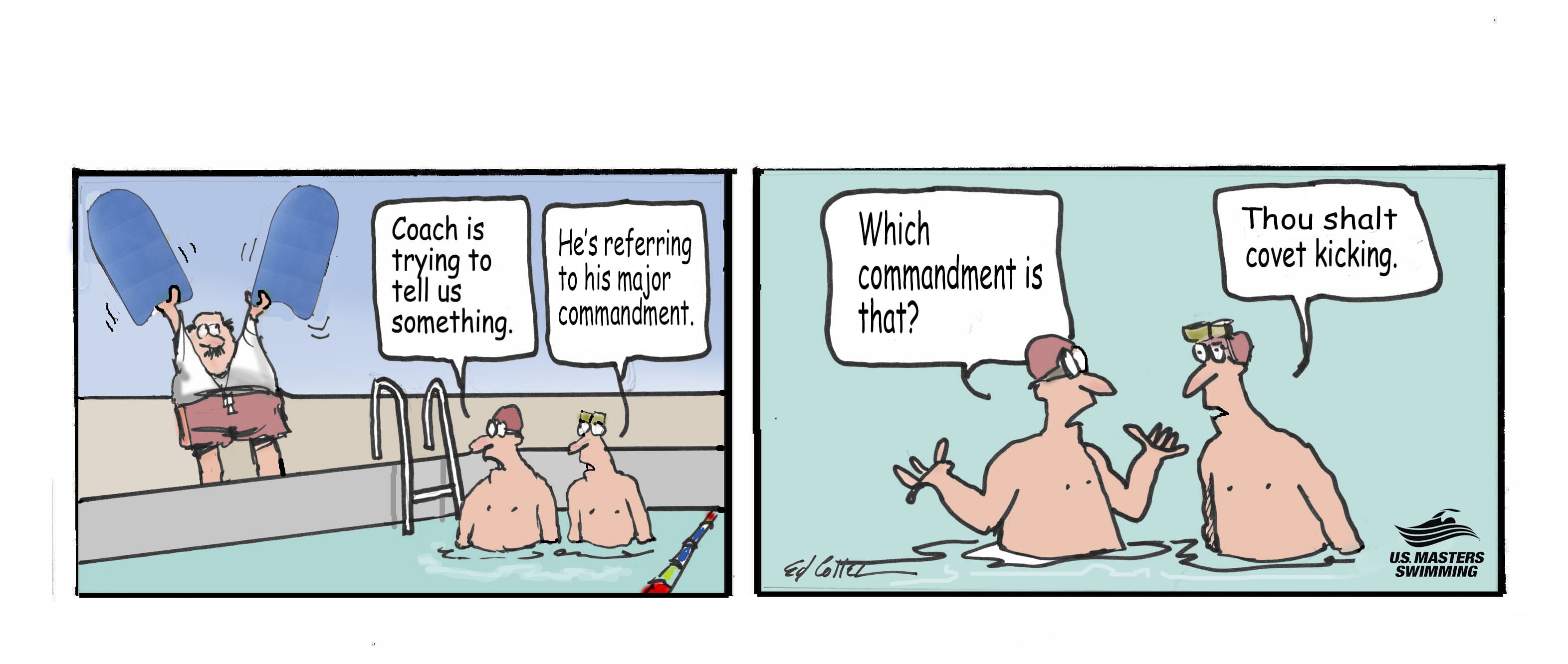 Commandment to Kick Cartoon